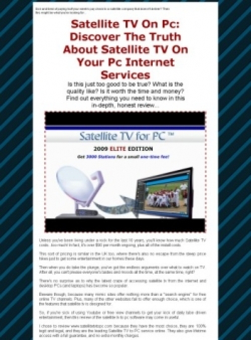 Product picture Satillite TV on PC
